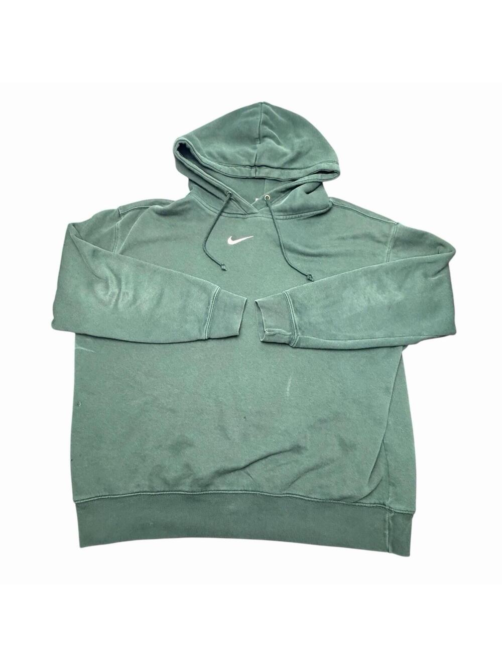 Nike Center Swoosh Hoodie Green Y2K Vintage M